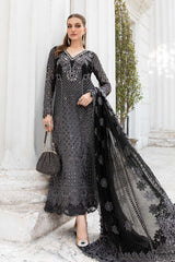 Unstitched Embroidered Chiffon Suit