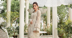 Unstitched Embroidered Chiffon Suit