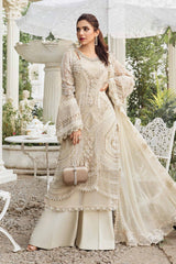 Unstitched Embroidered Chiffon Suit