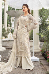 Unstitched Embroidered Chiffon Suit