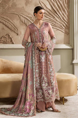 Tea Pink – Embroidered Chiffon 3-Piece Suit